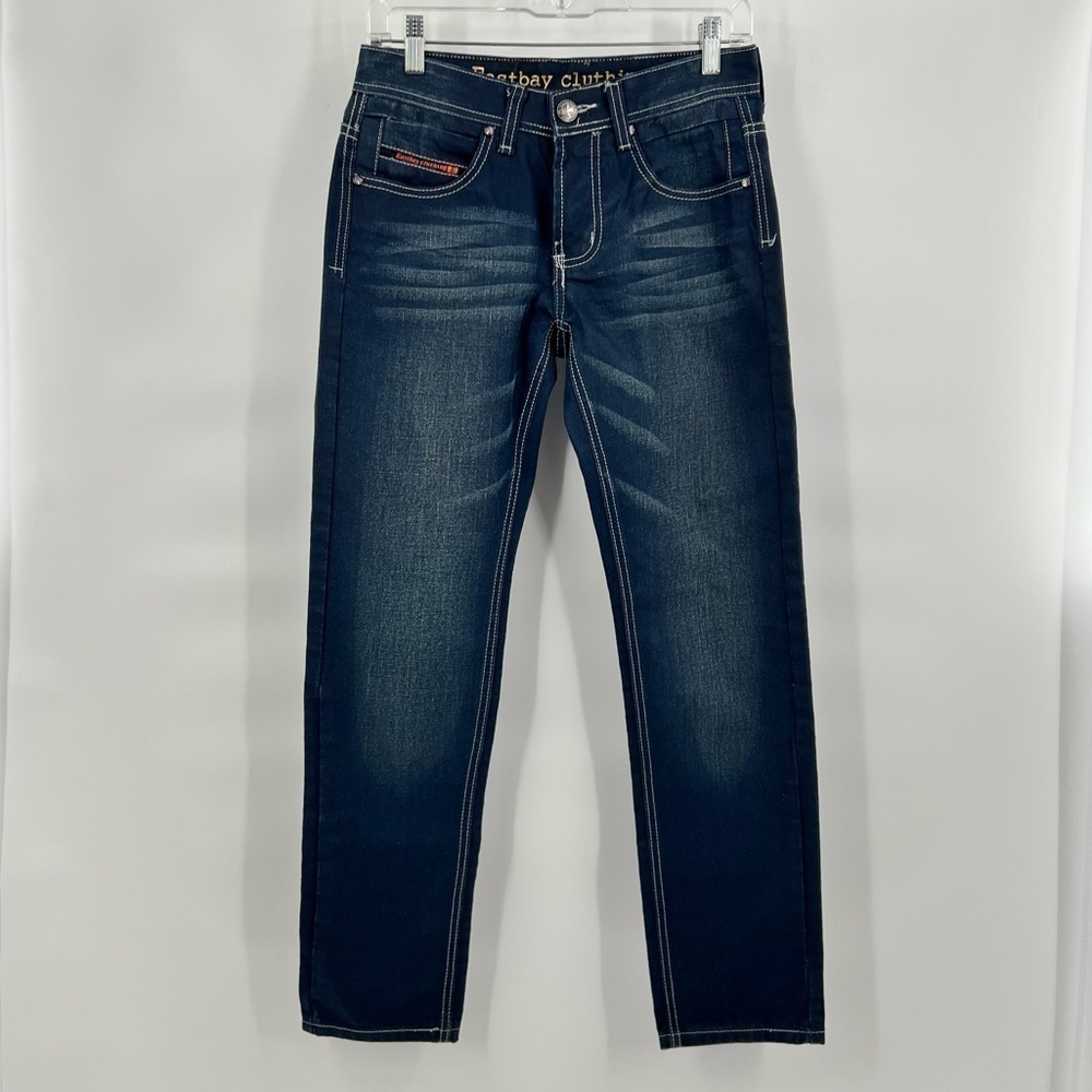 Eastboy Cluthing low rise straight leg blue jeans pants 28